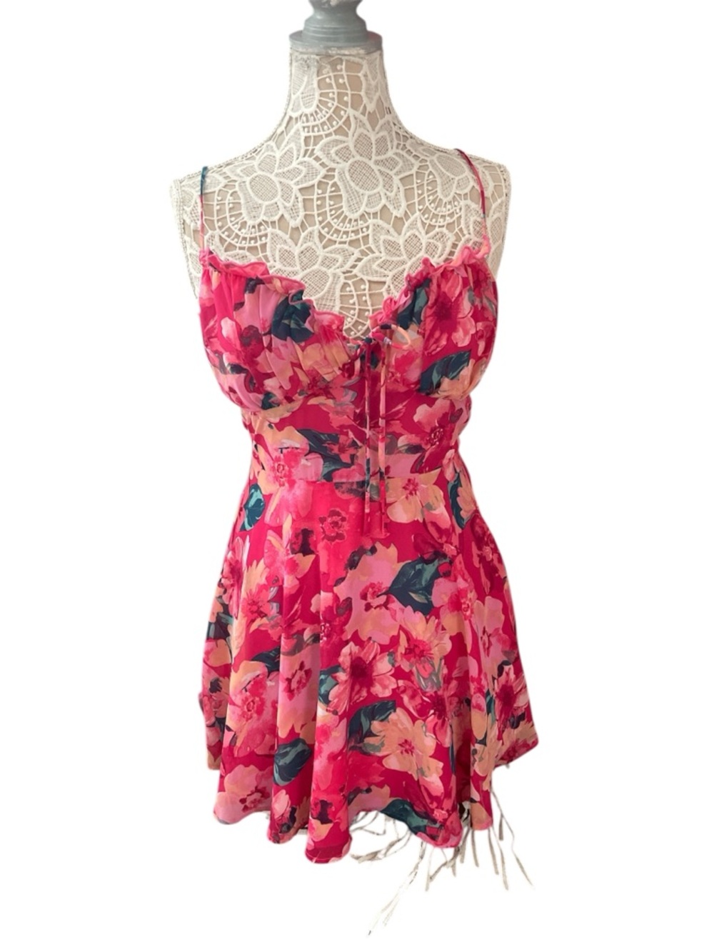 Windsor Pink Floral Backless Sundress